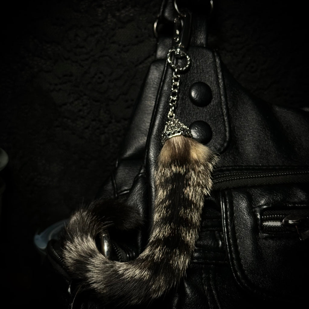 Mummified Cat tails keychain