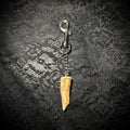 Deer antler keychain