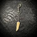 Deer antler keychain