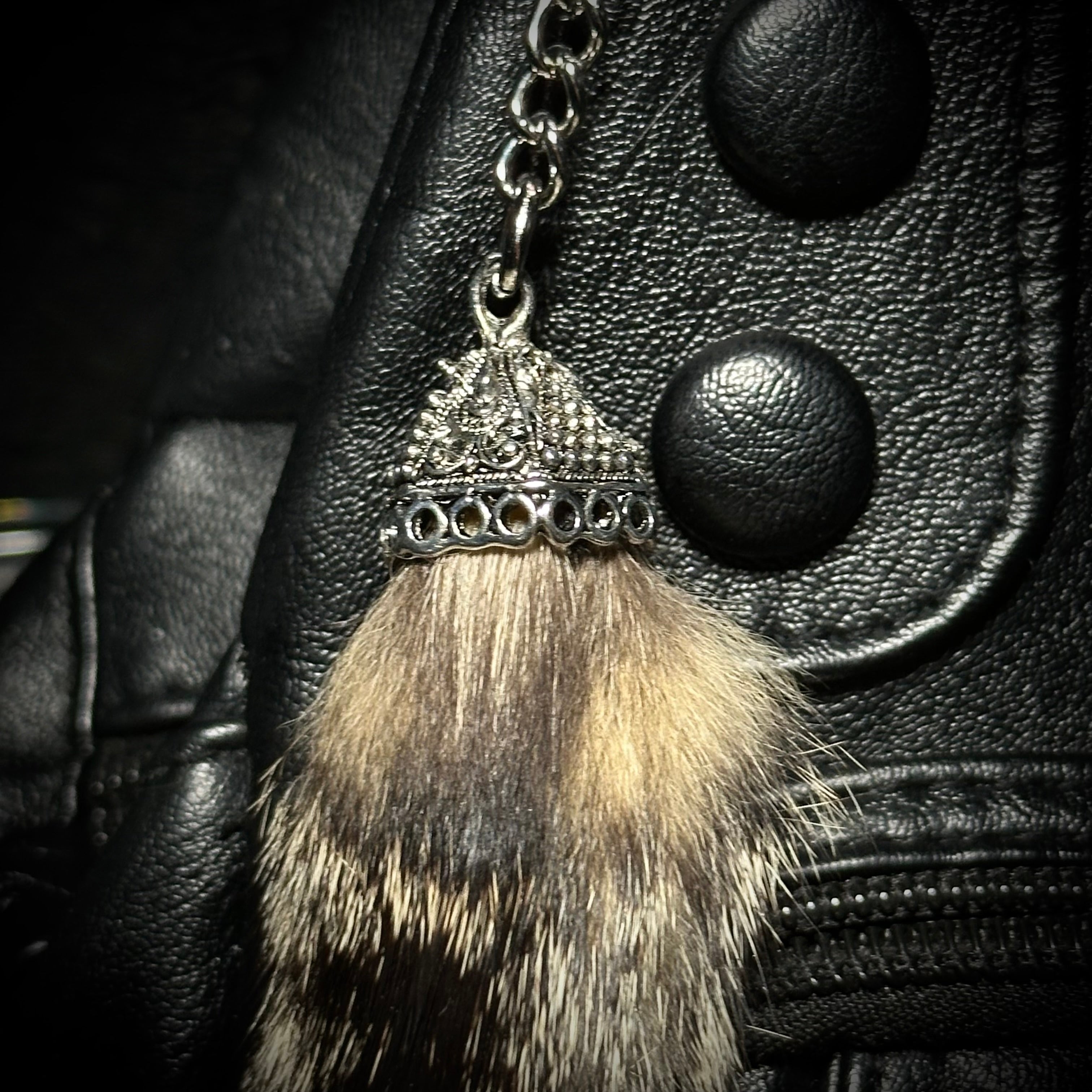 Mummified Cat tails keychain