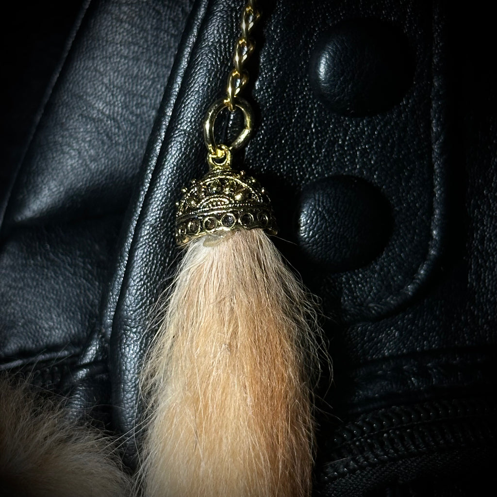 Mummified Cat tails keychain
