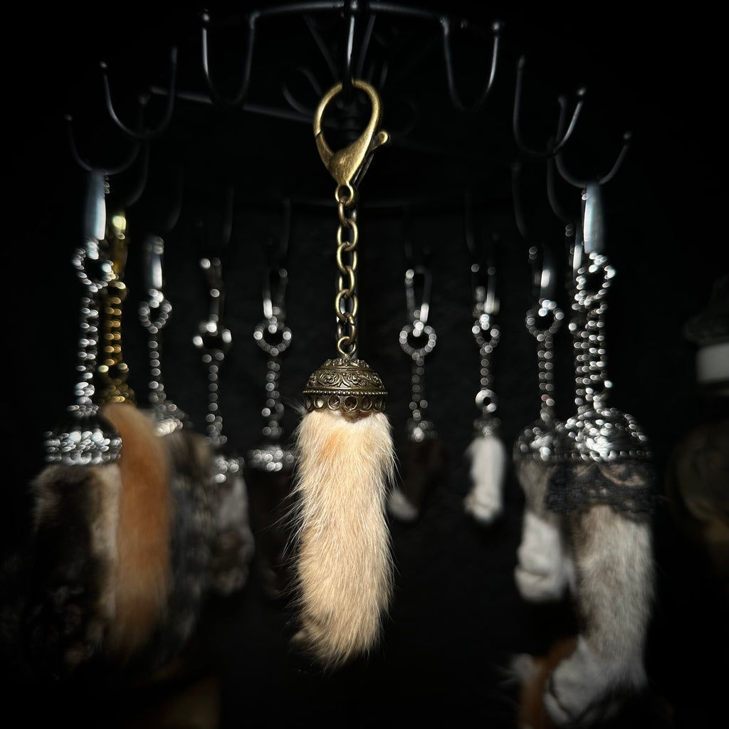 Mummified Cat paw keychain