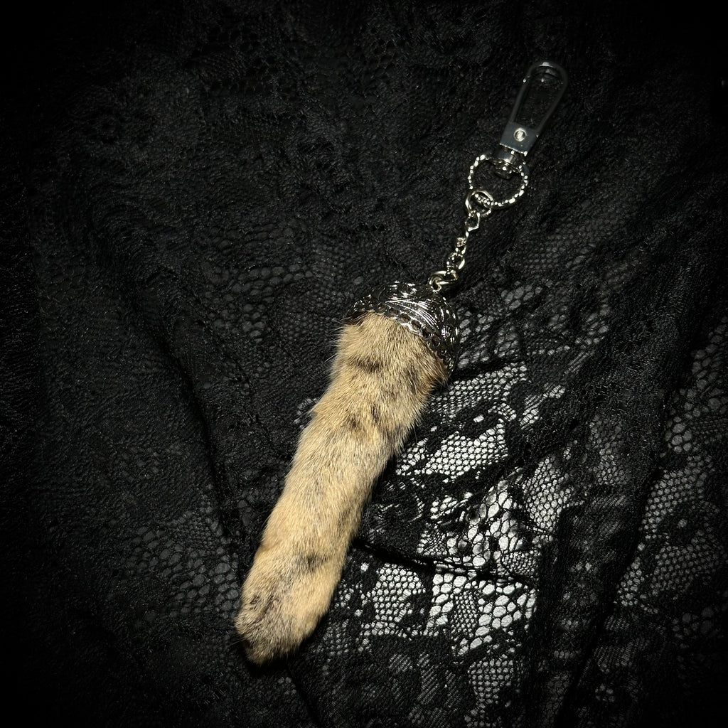 Mummifed Torbie cat paw keepsake keychains